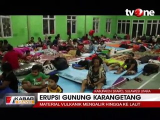 Erupsi Gunung Karangetang, Material Vulkanik Capai Laut