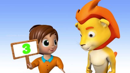 Animals Learn Numbers Nursery Rhymes Collection with Lion _ Children Rhymes Tv