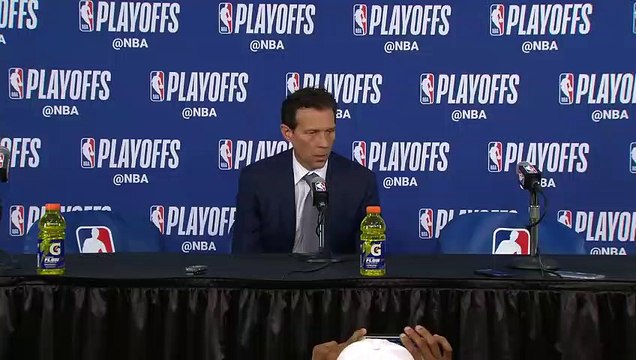 Quin Snyder Postgame conference Jazz vs Thunder Game 2 April 18, 2018 NBA Playoffs