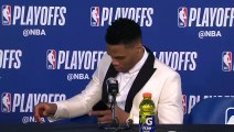 Russel Westbrook Postgame conference   Jazz vs Thunder Game 2   April 18, 2018   NBA Playoffs