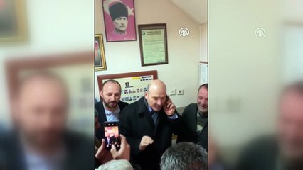 İçişleri Bakanı Soylu, Şentepe'de taksi durağını ziyaret etti - ANKARA