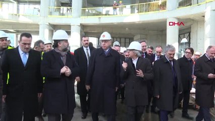 İstanbul- Cumhurbaşkanı Erdoğan Taksim Camisi İnşaatı'nda İncelemelerde Bulundu