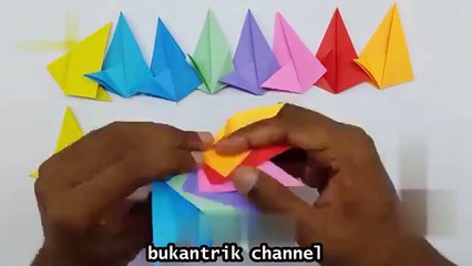 cara membuat kincir warna warni lucu