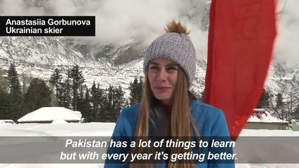 International skiers take to slopes in Pakistan