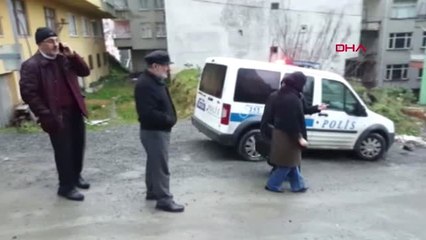 Rize'de Kolonları Çatlayan Bina Boşaltılıyor