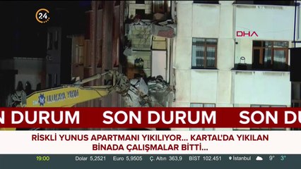 Yunus Apartmanı yıkılıyor