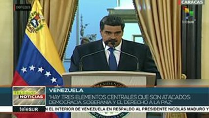 Pdte. Maduro: democracia, soberanía y paz están amenazadas