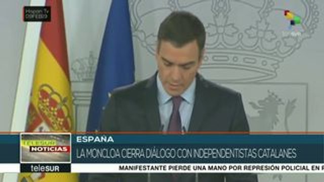 España: Sánchez cierra diálogo con independentistas catalanes