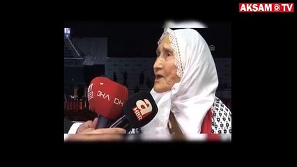 Meliha nine, Cumhurbaşkanı Erdoğan’la bir araya geldi