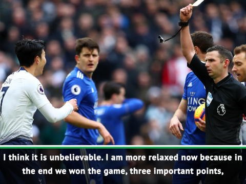 Pochettino fumes at 'unbelievable' Michael Oliver for booking Son for diving