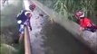 2 cyclistes sauvent un sanglier sur le point de se noyer dans un canal