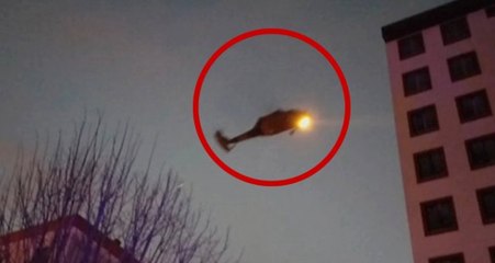 Son Dakika! İstanbul'da Düşen Helikopter Böyle Görüntülendi