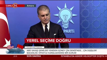 Ömer Çelik açıklama yapıyor