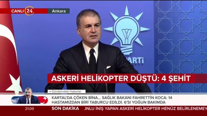 Ömer Çelik açıklama yapıyor