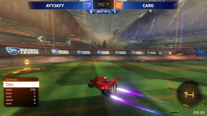 AyyJayy comes off the ceiling into a not-quite-ground-pinch