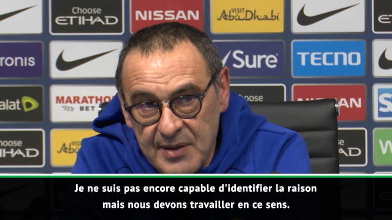 26e j. - Sarri : "Nous ne jouons pas mon type de football"