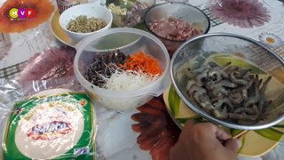 Shrimp spring rolls || very delicious dish of Vietnam