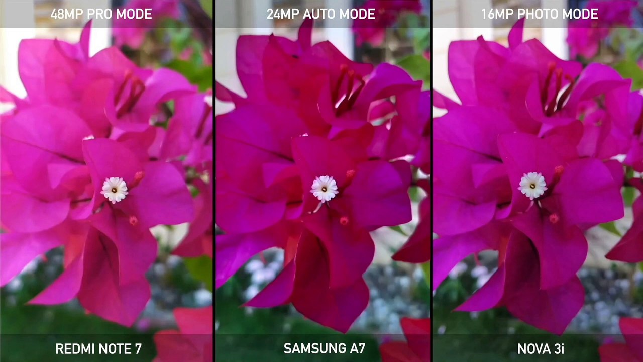 Redmi Note 7 / Samsung A7 2018 / Nova 3i Camera Test & Comparison