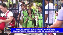 DOH, planong buhayin ang mandatory immunization program para sa mga kabataan