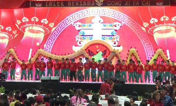 Perayaan Imlek Warga Singkawang di JIExpo Kemayoran