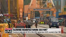 S. Korea's manufacturing sales-to-inventory ratio hits 20-year-high