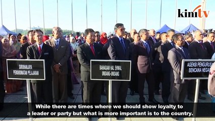 Mahathir: Our loyalty should be to the country