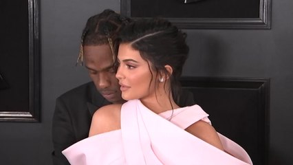 Grammys 2019: Kylie Jenner walks red carpet with Travis Scott in Balmain Couture