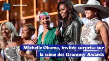 Michelle Obama, invitée surprise sur la scène des Grammy Awards
