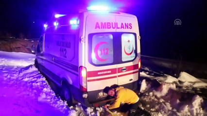 Mahsur kalan hastayı kurtarma operasyonu - SİVAS