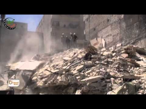 أورينت نيوز | حلب عشرات القتلى والجرحى في قصف على الصالحين والمعادي