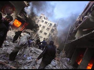 مجازر الأسد تحصد المئات في دوما ..وديمستورا مشغول بحفلات السفارة الإيرانية - هنا سوريا