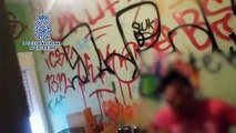 Detenidos 18 grafiteros por asaltar y pintar vagones de Metro y Cercanías