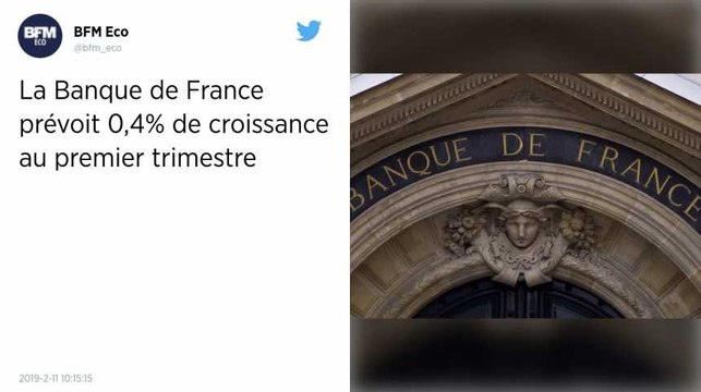 La croissance en hausse de 0,4 % au premier trimestre selon la Banque de France.