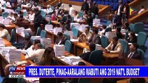 Pangulong Duterte, pinag-aaralang mabuti ang 2019 national budget