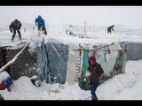 العاصفة الثلجية تزيد معاناة السوريين في المخيمات - بين يومين