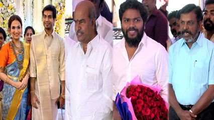 சவுந்தர்யா ரஜினிகாந்த் திருமணத்தில் கலந்துகொண்ட பிரபலங்கள்- வீடியோ