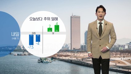 [날씨] 출근길 눈 날림...추위 풀리고 미세먼지↑ / YTN