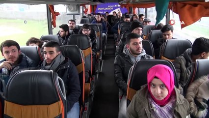 Öğrencilerin Karacadağ’da kayak keyfi