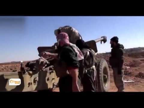 Firokeyên Rûsî bajarê Seraqib li Idlibê topbaran dikin