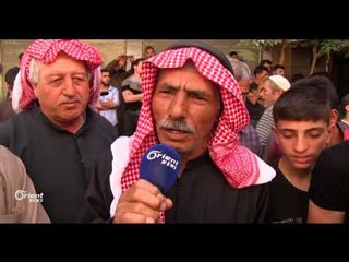 مظاهرة في مسرابا الغوطة الشرقية للمطالبة بفك الحصار عنها