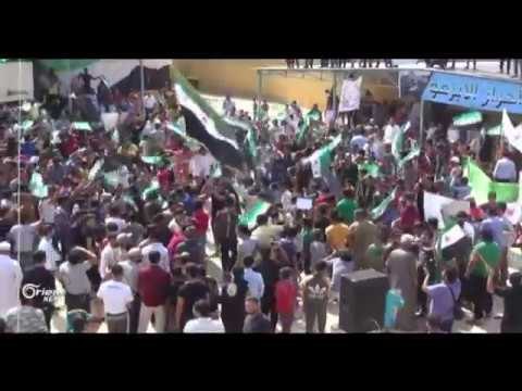 مظاهرات في ريف حلب تطالب باسقاط النظام وتؤكد على رحيل الاسد