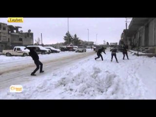 Dîmenên berfê ji Kobanî