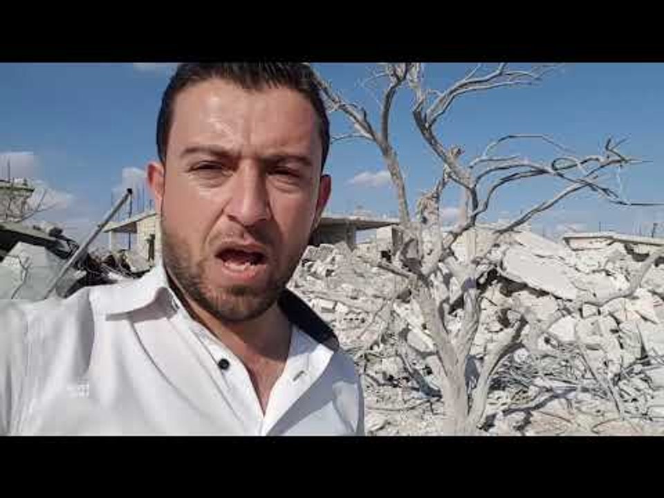 هذا ما خلفته غارات الطيران الروسي ونظام الأسد في بلدة التح بريف ادلب