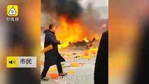 Incense is too strong! The Wutaishan incense burner in Shanxi was burned down. Tourists Scared to death! There is also a car next to the Spring Festival of 2019