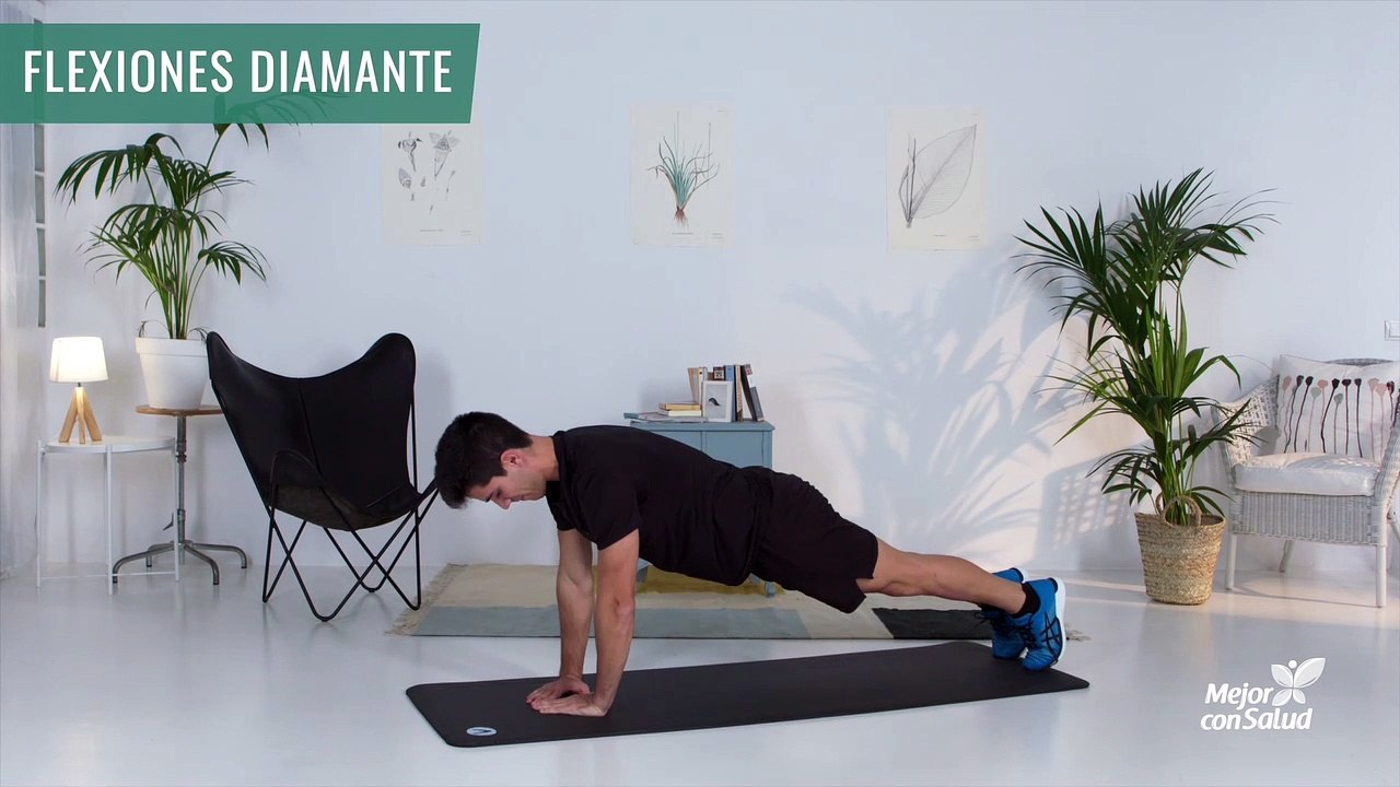 Flexiones diamante (hombre)_