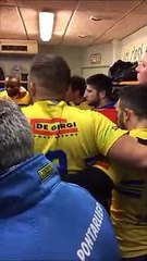 Le CA Pontarlier rugby avant et après la victoire face à Rillieux-la-Pape