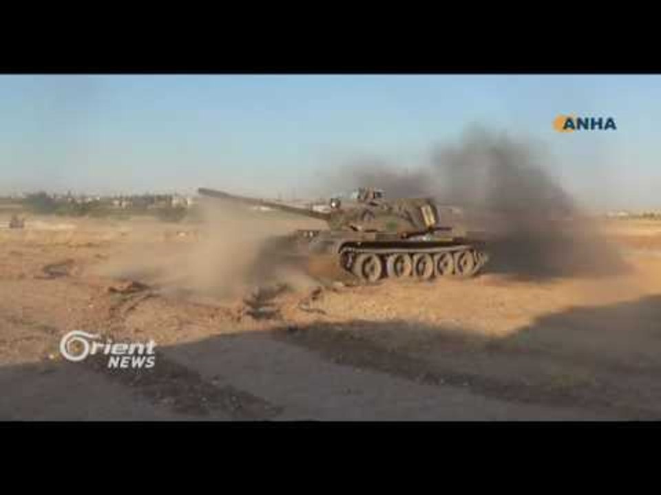 Artêşa Tirkiyê xalên HSDê li gundewarê Efrînê topbaran dike