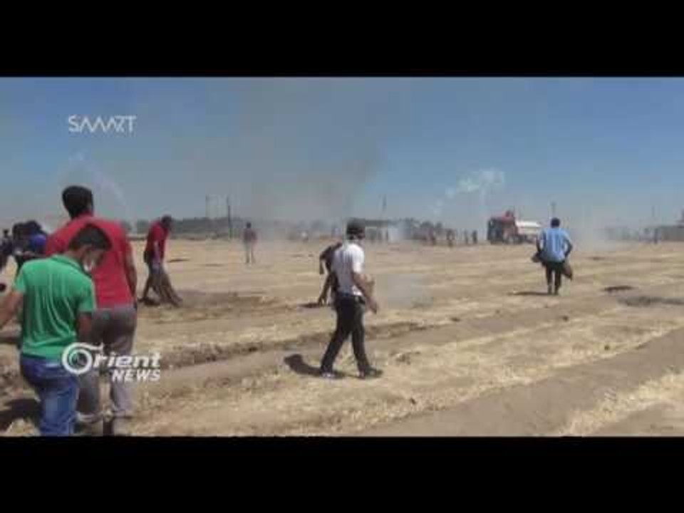 Li ser sînorê Rojava û Bakur artêşa Tirkiyê êrîşî xwepêşandanekê dike