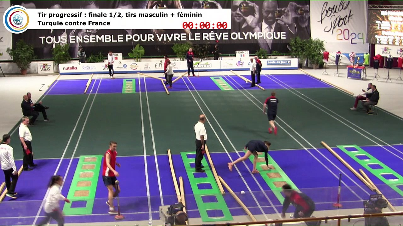 Finale (1ere et 2ème places) du tir progressif, France contre Turquie, première Coupe du Monde Mixte de tirs sportifs, Saint-Vulbas 2019