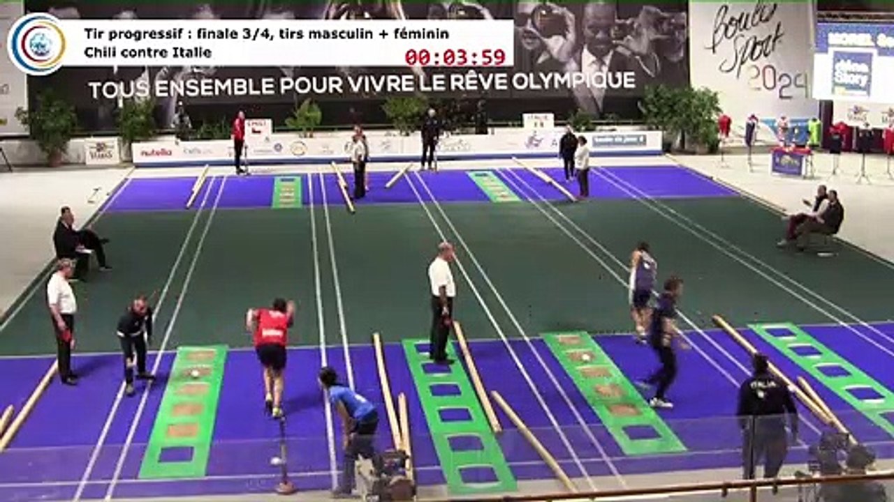 Finale (3ème et 4ème places) du tir progressif, Italie contre Chili , première Coupe du Monde Mixte de tirs sportifs, Saint-Vulbas 2019